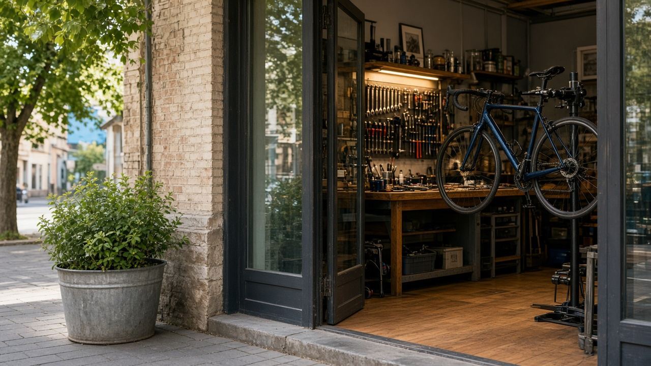 Bike repair shop story image