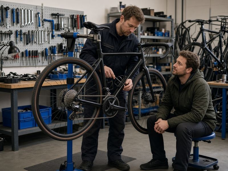 Maintenance at Cycles Pop Limbs